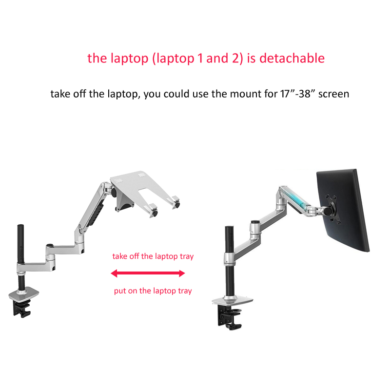 450mm DL-8013LP full motion 17 - đánh giá và giá Tablet Lap Desk