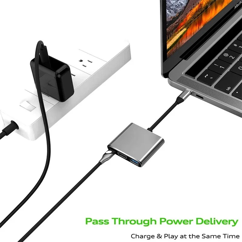 USB C HUB 3in1 Type C 3.0 to H - đánh giá và giá Usb Hub Type C